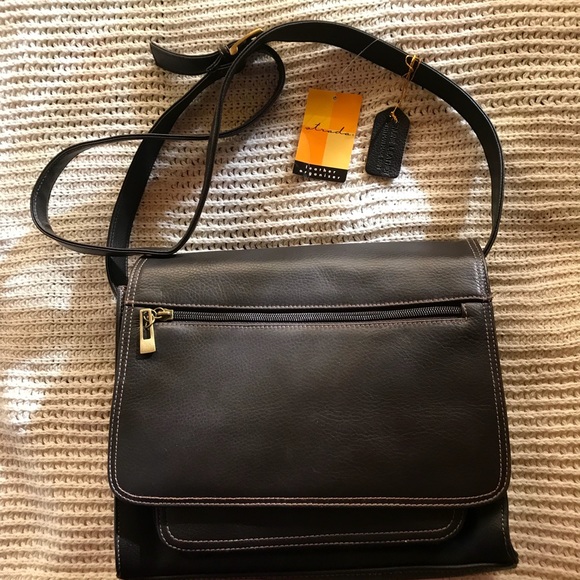 Strada Handbags - NWT Leather Messenger Bag